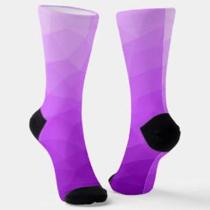 Chaussette Dégradé de lavande violet motif en maille géométri