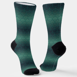 Chaussette Dégradé vert dans le style art déco.