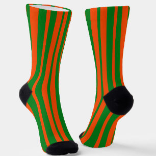 Chaussette Design Motif Orange Green