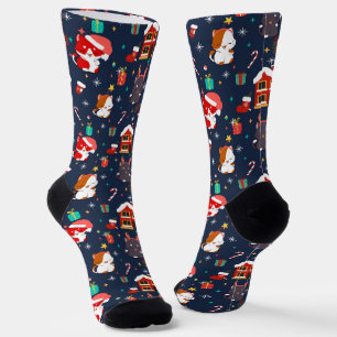 Chaussette Dessin festif Père Noël Cat Celebration