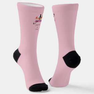 Chaussette Deux chats amoureux Drapeau lesbien du coucher de 