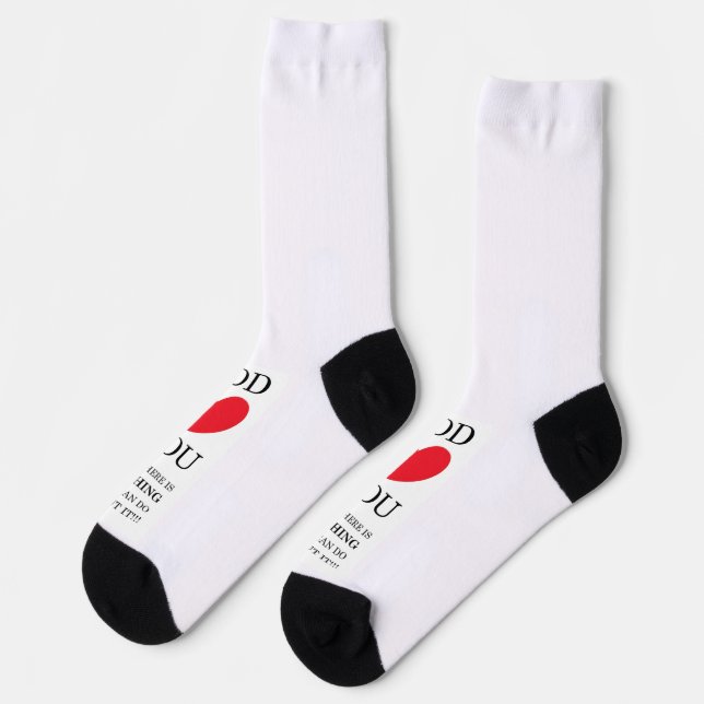 Chaussette Dieu Coeur toi (Gauche)