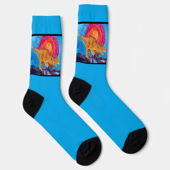 Chaussette Dinosaur "Art par Enfants" (Droite)