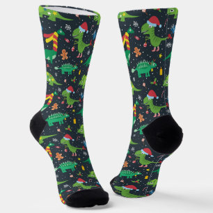 Chaussette Dinosaures de Noël