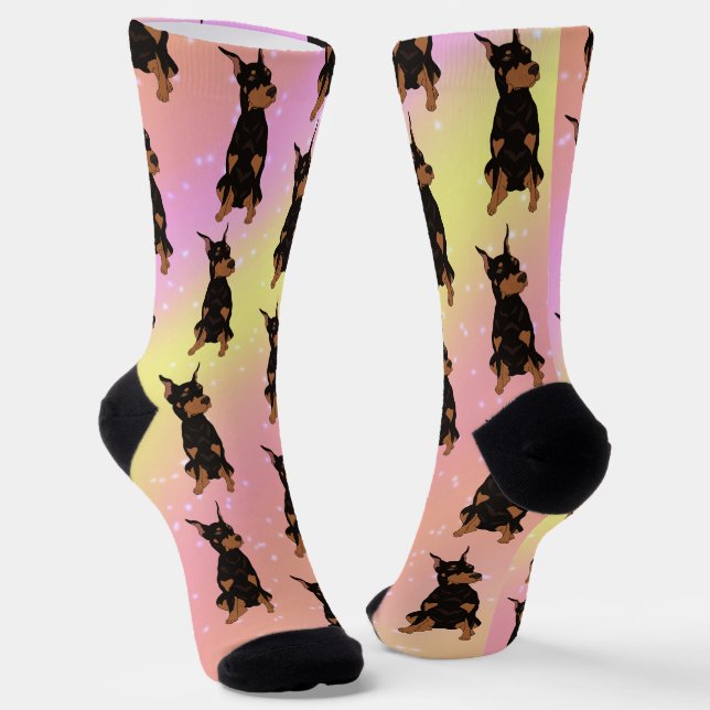 Chaussette Doberman Pinscher (Angulaire)
