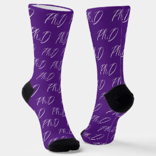 Chaussette Doctorat en violet élégant