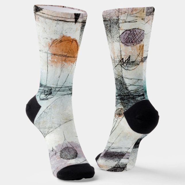Chaussette Domaine d'Air Paul Klee Expressionniste Abstrait (Angulaire)
