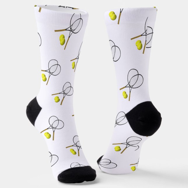 Chaussette Double Tennis Sport Thème (Angulaire)