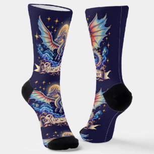 Chaussette Dragon Chaussettes Bright S'élève Au-Dessus 004407