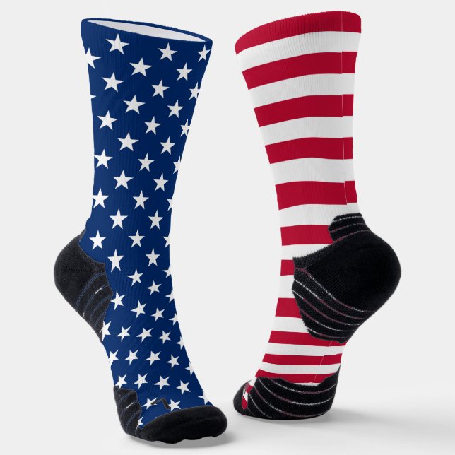 Chaussette Drapeau américain étoiles et rayures Drapeau patri (Angulaire)