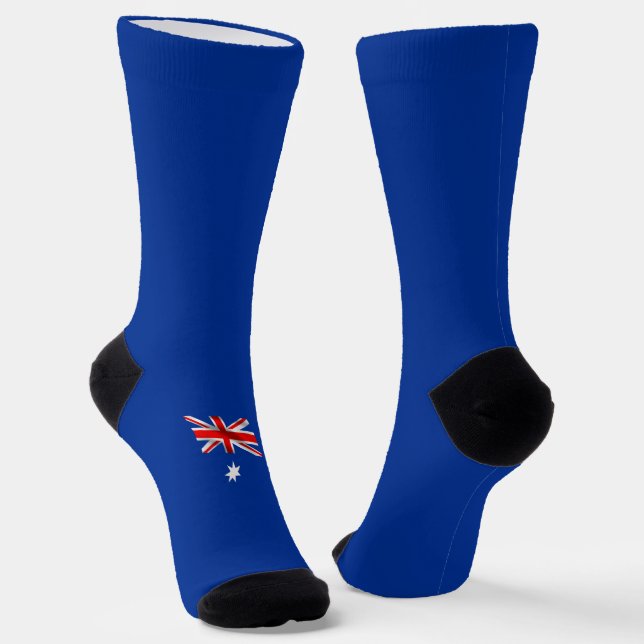 Chaussette Drapeau australien et kangourou (Angulaire)