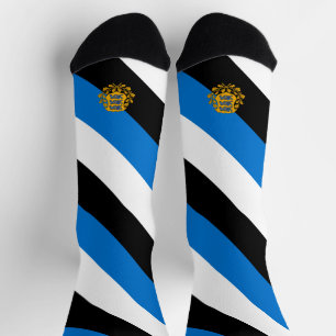 Chaussette Drapeau/ blason de l'Estonie