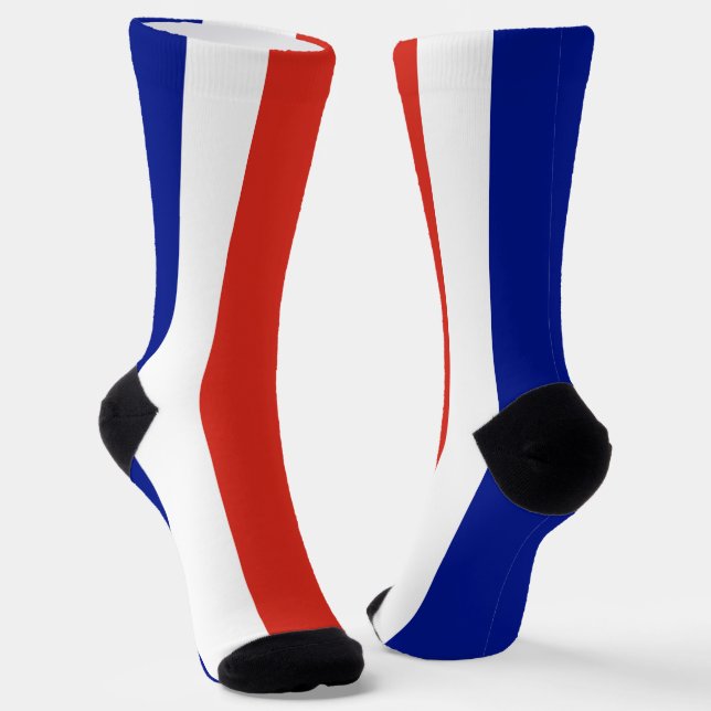 Chaussette Drapeau civil du Costa Rica (Angulaire)