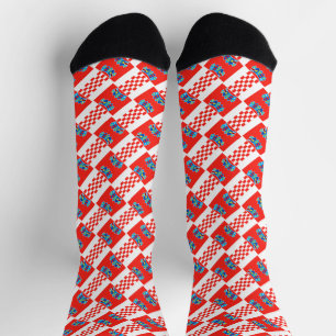 Chaussette Drapeau croate motif