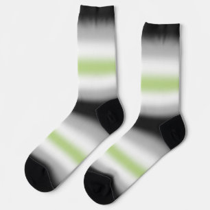 Chaussette Drapeau de fierté Agender à dégradé