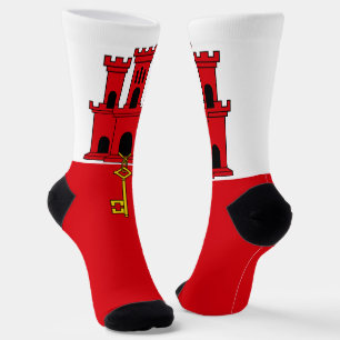 Chaussette Drapeau de Gibraltar