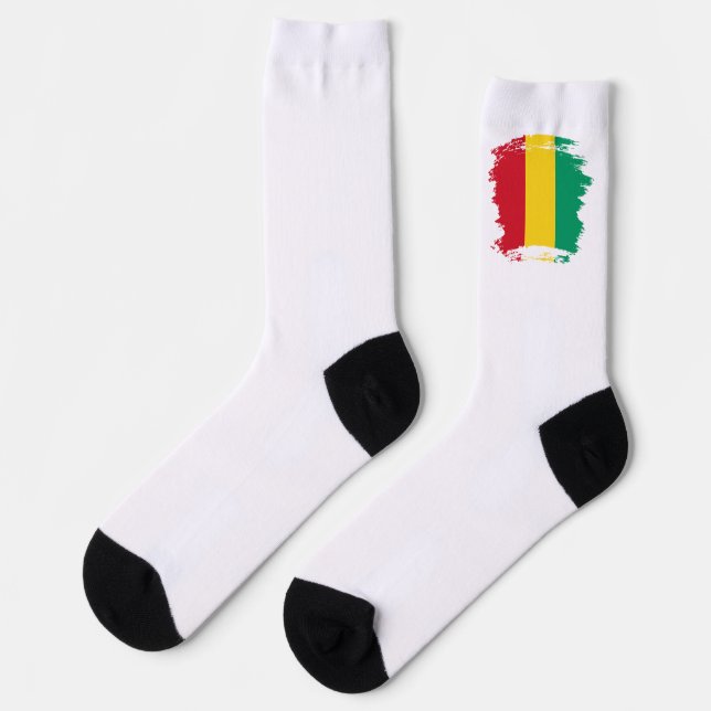 Chaussette Drapeau de Guinée (Gauche)