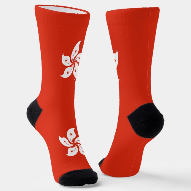 Chaussette Drapeau de Hong Kong (Angulaire)
