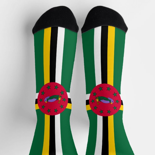 Chaussette Drapeau de la Dominique (Haut)