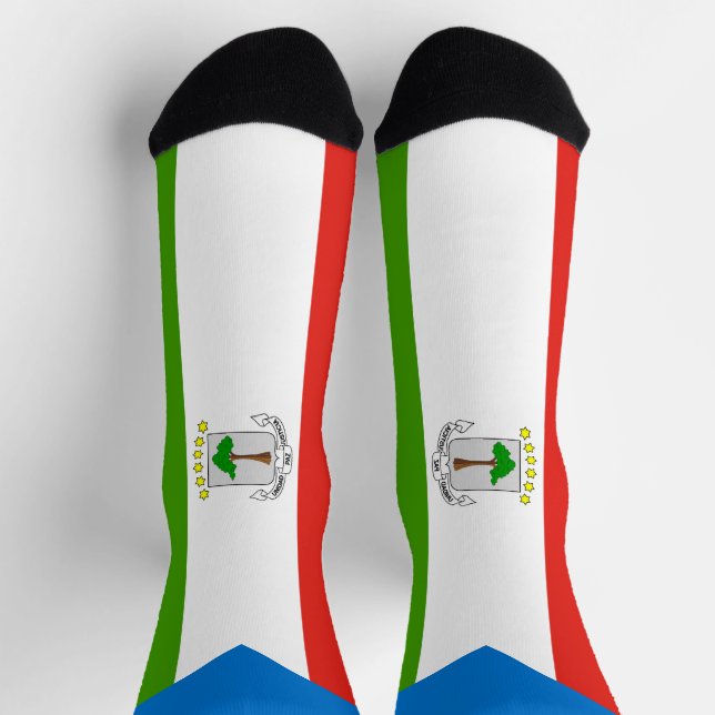 Chaussette Drapeau de la Guinée équatoriale (Haut)
