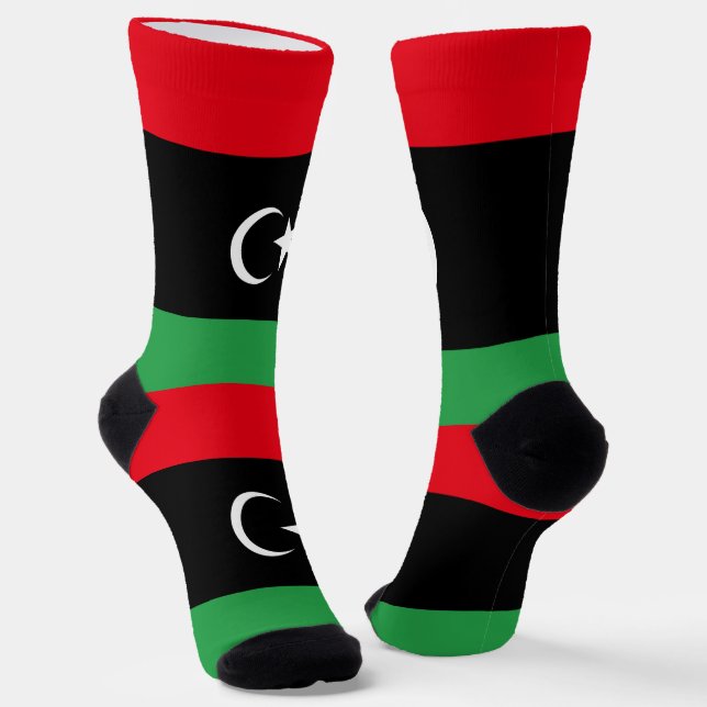 Chaussette Drapeau de la Libye (Angulaire)