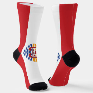 Chaussette Drapeau de la Polynésie française