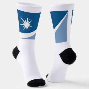Chaussette Drapeau de la ville de Crystal (Minnesota)