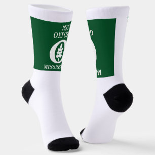 Chaussette Drapeau de la ville d'Oxford (Mississippi)