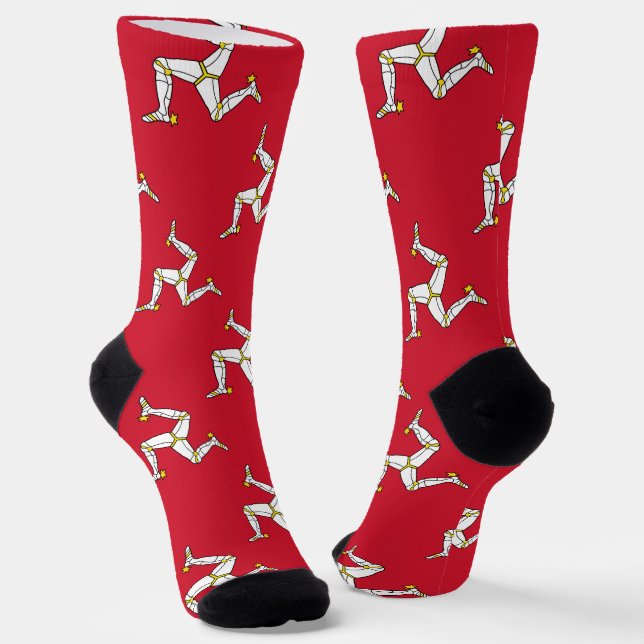 Chaussette Drapeau de l'île de Man (Angulaire)