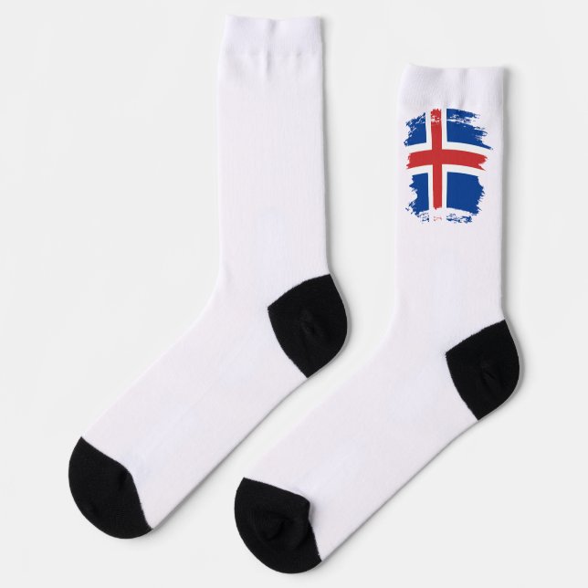 Chaussette Drapeau de l'Islande (Gauche)
