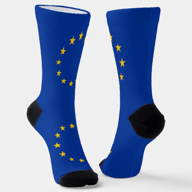 Chaussette Drapeau de l'Union européenne (Angulaire)