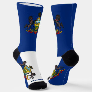 Chaussette Drapeau de Pennsylvanie Patriotic, USA State Premi