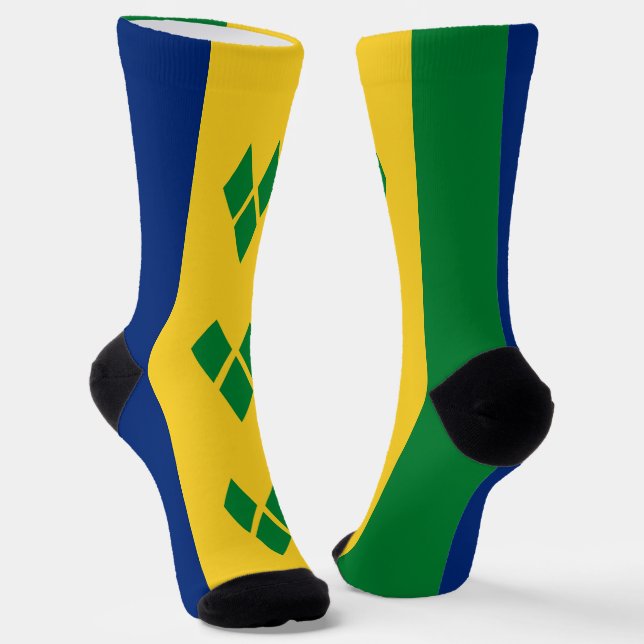 Chaussette Drapeau de Saint-Vincent (Angulaire)