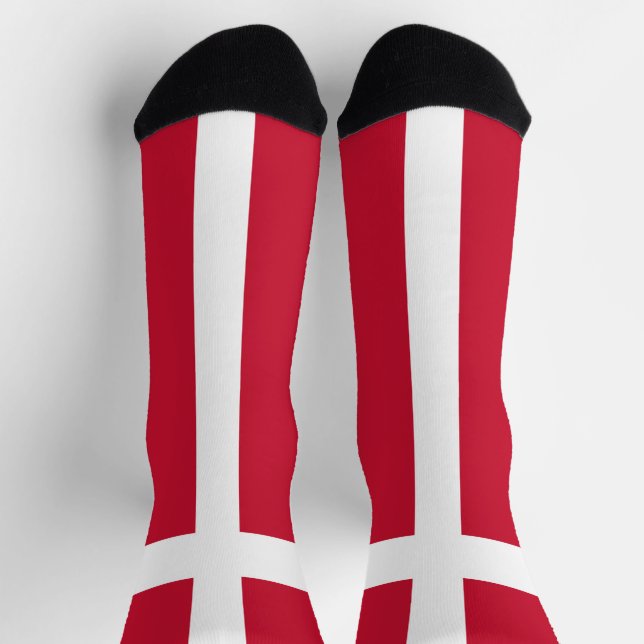 Chaussette Drapeau du Danemark (Haut)