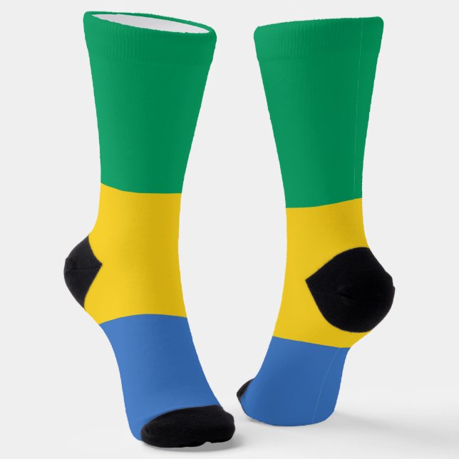 Chaussette Drapeau du Gabon (Angulaire)