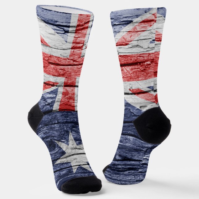 Chaussette Drapeau en bois australien (Angulaire)