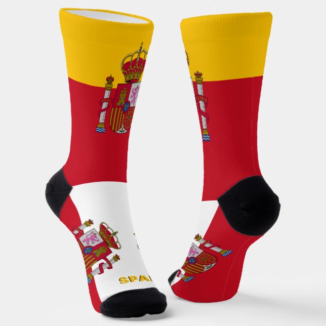 Chaussette Drapeau espagnol Patriotique, Espagne durable Prem (Angulaire)
