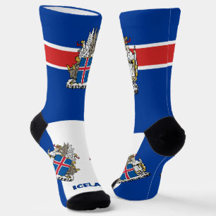 Chaussette Drapeau islandais patriotique, durable Islande
