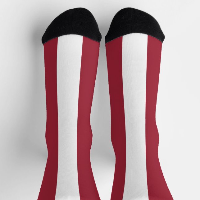 Chaussette Drapeau Lettonie (Haut)
