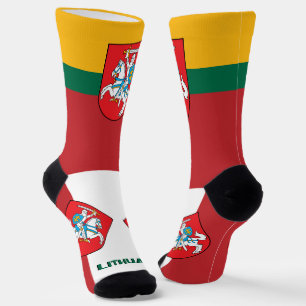 Chaussette Drapeau lituanien patriotique, durable Lituanie
