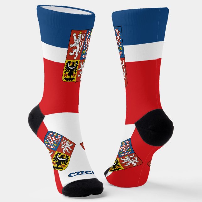 Chaussette Drapeau tchèque Patriotique, Durable République tc (Angulaire)