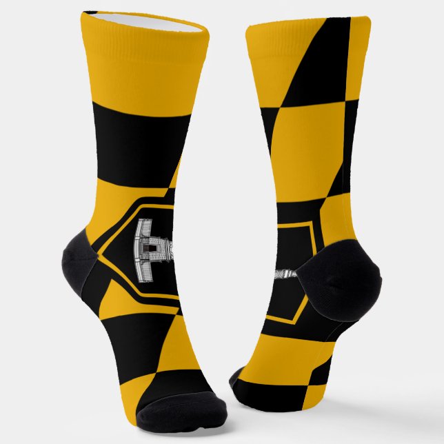 Chaussette Drapeau urbain de Baltimore (Maryland) (Angulaire)