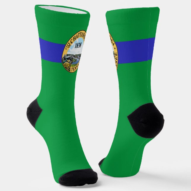 Chaussette Drapeau urbain de Chattanooga (Tennessee) (Angulaire)