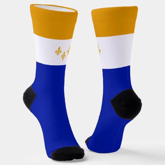 Chaussette Drapeau urbain de la Nouvelle-Orléans (Louisiane) (Angulaire)