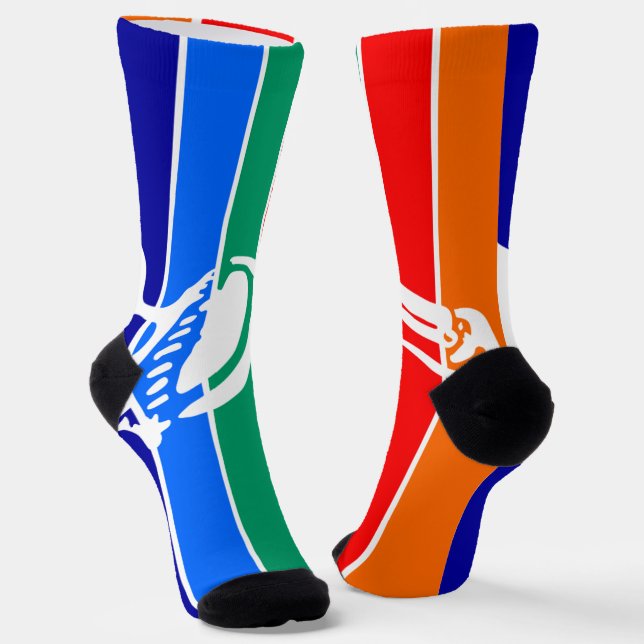 Chaussette Drapeau urbain de Saint-Pétersbourg (Floride) (Angulaire)