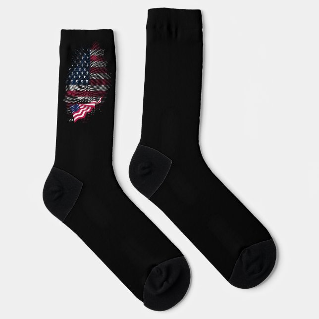 Chaussette Drapeau USA (Droite)