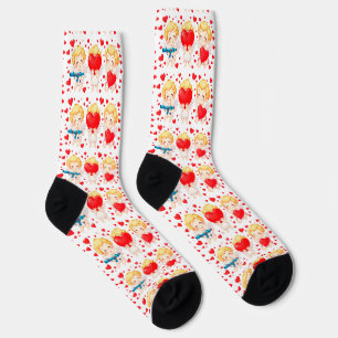 Chaussette Drôle dessin animé anges cadeau pour vous