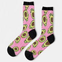Drôle mignon Avocado Guac Hipster Rose Vert