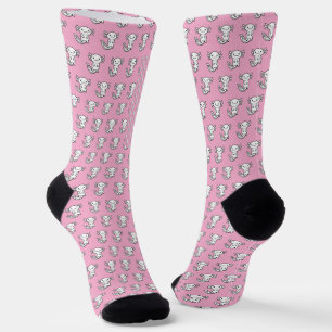 Chaussette Drôle petite équipe de Axolotl personnalisable ros