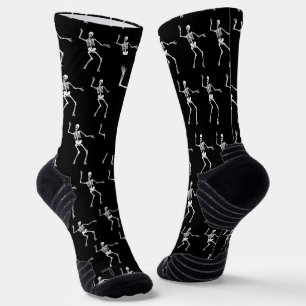 Chaussette Drôle Scary Skeleton Motif Happy Halloween
